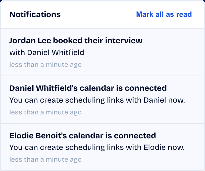 notifications cloche